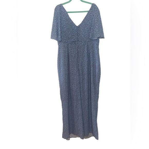 Maree Pour Toi Georgette Polka Dot Plus Size Jumpsuit 18 - Picture 2 of 3